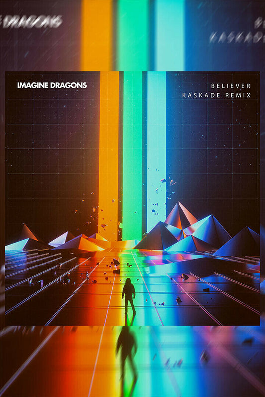 Imagine Dragons Believer Music Band Singers Poster Wall Art Print Home Wall Decor - xonomax