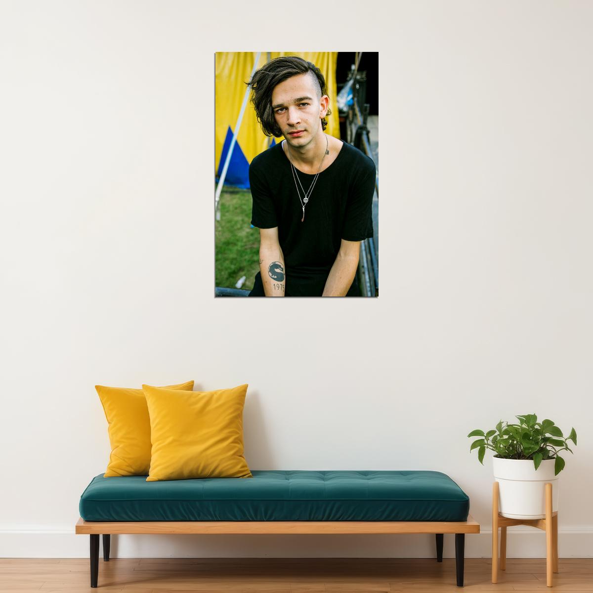 Matthew Healy The 1975 Rock Music Star Actor Poster Wall Art Print Home Wall Decor - xonomax