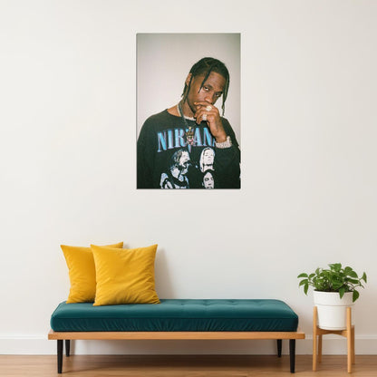 Travis Scott American Rapper Music Star Poster Wall Art Print Home Wall Decor - xonomax