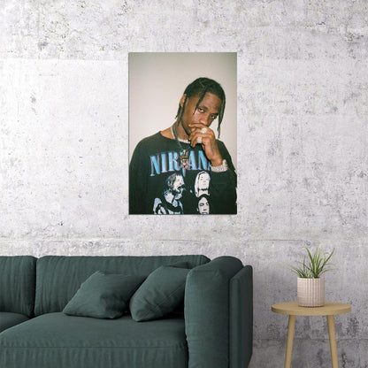 Travis Scott American Rapper Music Star Poster Wall Art Print Home Wall Decor - xonomax