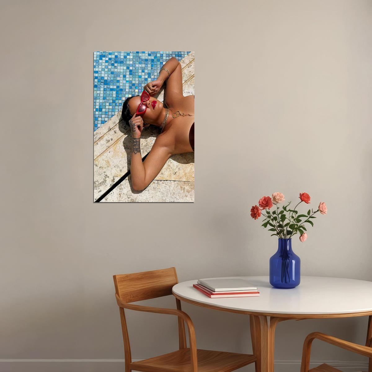 Rihanna Sexy Hip Hop Rap Music Star Diplomatist Poster Wall Art Print Home Wall Decor - xonomax