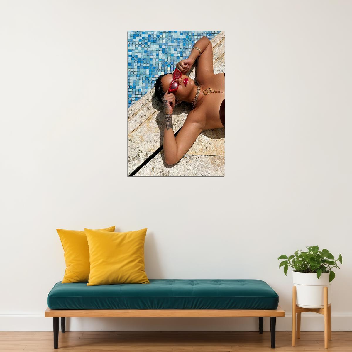 Rihanna Sexy Hip Hop Rap Music Star Diplomatist Poster Wall Art Print Home Wall Decor - xonomax