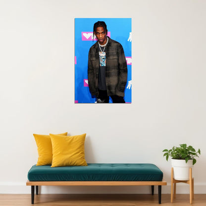 Travis Scott Hip Hop Rap Music Singer Star Poster Wall Art Print Home Wall Decor - xonomax