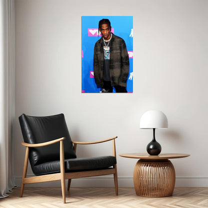 Travis Scott Hip Hop Rap Music Singer Star Poster Wall Art Print Home Wall Decor - xonomax