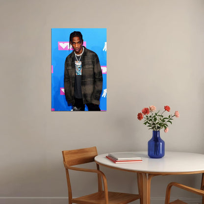 Travis Scott Hip Hop Rap Music Singer Star Poster Wall Art Print Home Wall Decor - xonomax