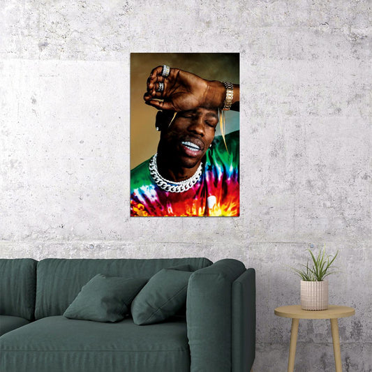 Travis Scott Hip Hop Rap Music Star Singer Poster Wall Art Print Home Wall Decor - xonomax