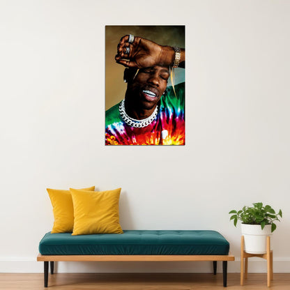 Travis Scott Hip Hop Rap Music Star Singer Poster Wall Art Print Home Wall Decor - xonomax