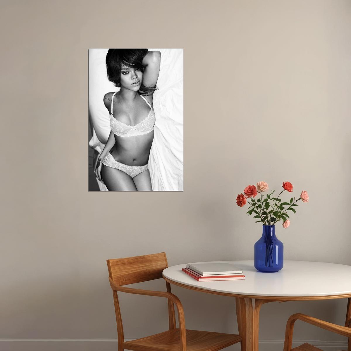 Rihanna Usa Grammy Sexy Girl Singer Star Poster Wall Art Print Home Wall Decor - xonomax