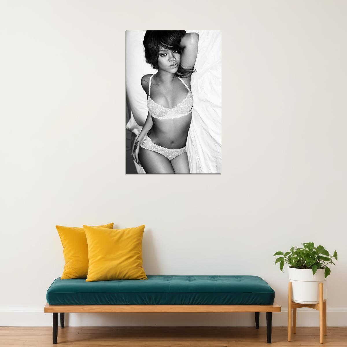 Rihanna Usa Grammy Sexy Girl Singer Star Poster Wall Art Print Home Wall Decor - xonomax