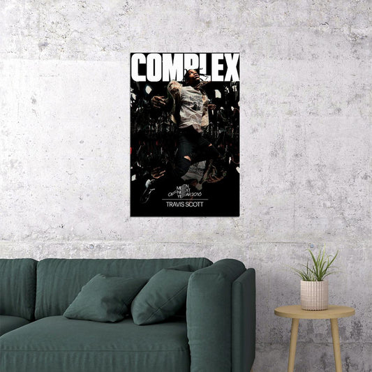 Travis Scott Complex Rap Hip Hop Musician Poster Wall Art Print Home Wall Decor - xonomax