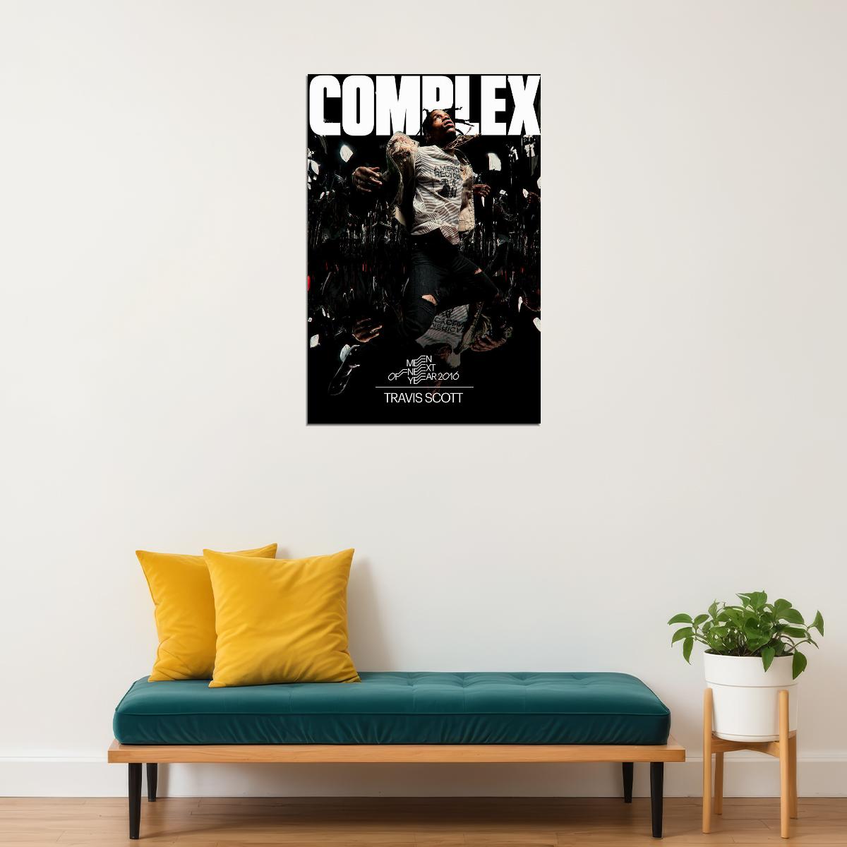 Travis Scott Complex Rap Hip Hop Musician Poster Wall Art Print Home Wall Decor - xonomax