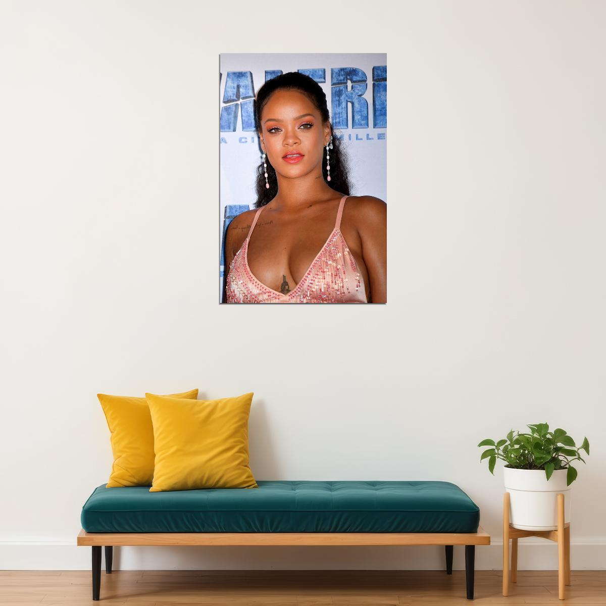 Rihanna Usa Grammy Sexy Girl Music Star Actress Poster Wall Art Print Home Wall Decor - xonomax