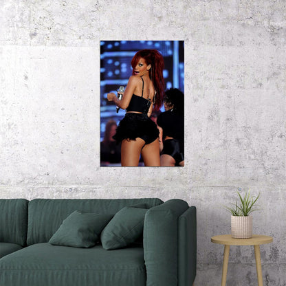Rihanna Usa Grammy Sexy Girl Music Star Philanthropist Poster Wall Art Print Home Wall Decor - xonomax