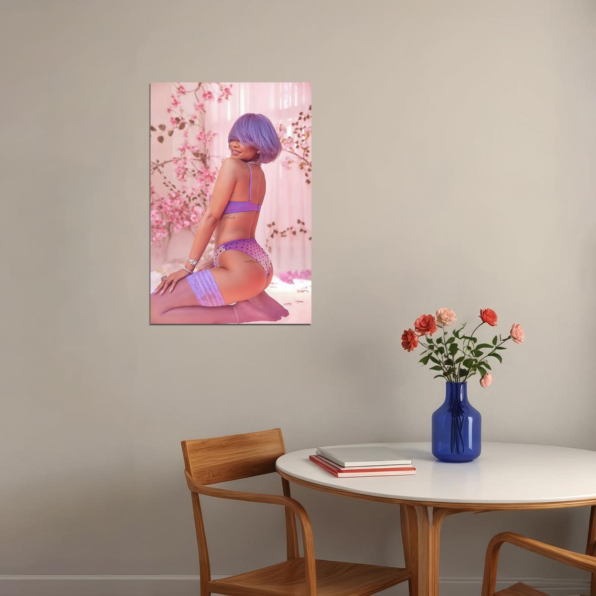 Rihanna Usa Grammy Sexy Girl Music Star Designer Poster Wall Art Print Home Wall Decor - xonomax