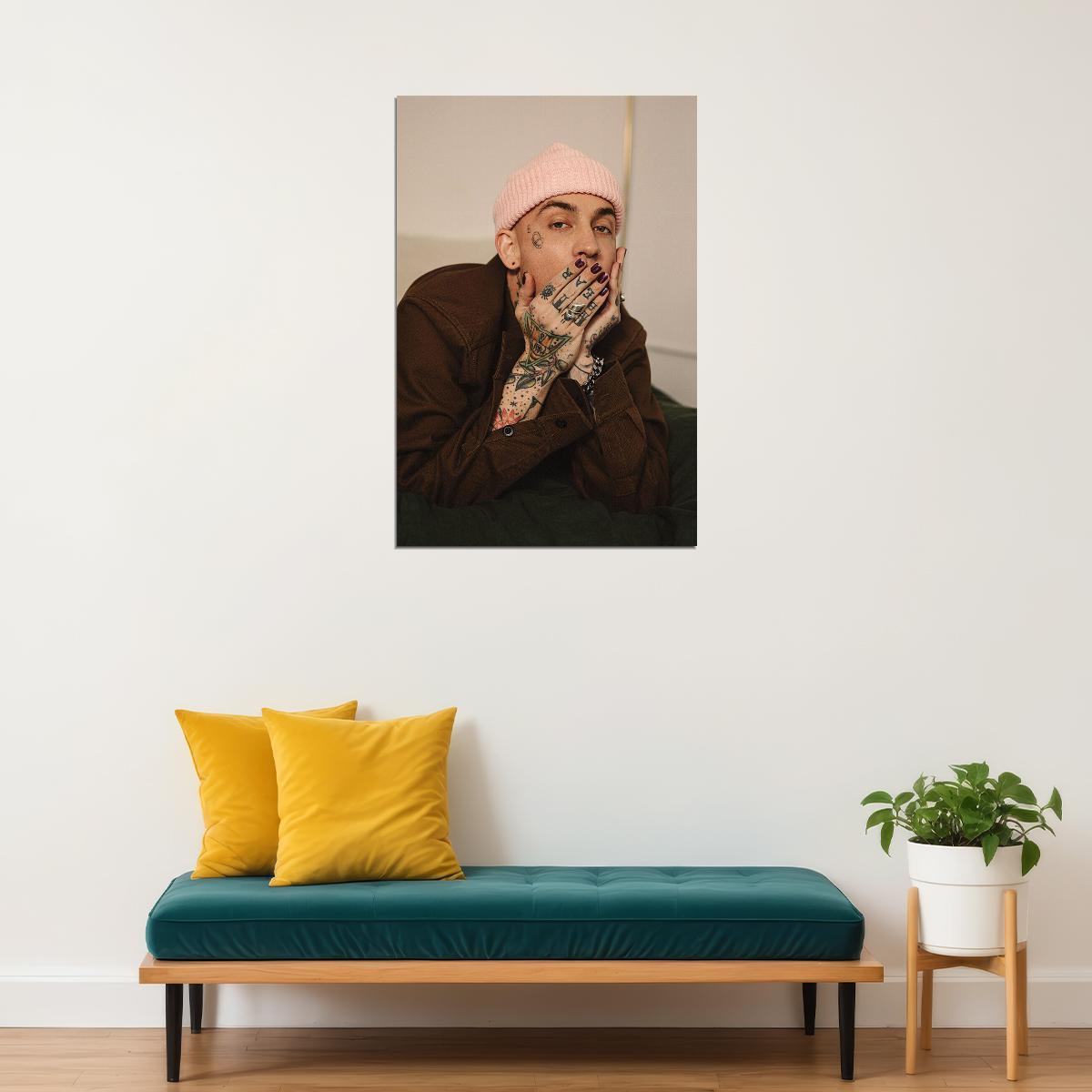 Blackbear Tatto Rap Music Star Singer Musician Poster Wall Art Print Home Wall Decor - xonomax