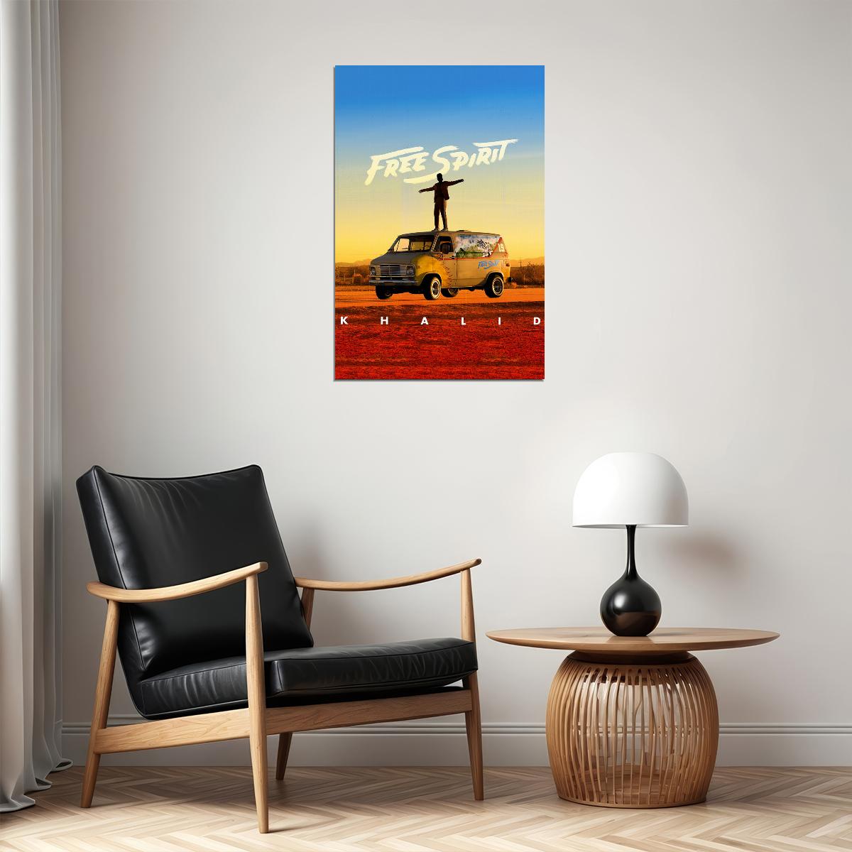 Khalid Free Spirit Album Cover Singer Song Album Poster Wall Art Print Home Wall Decor - xonomax