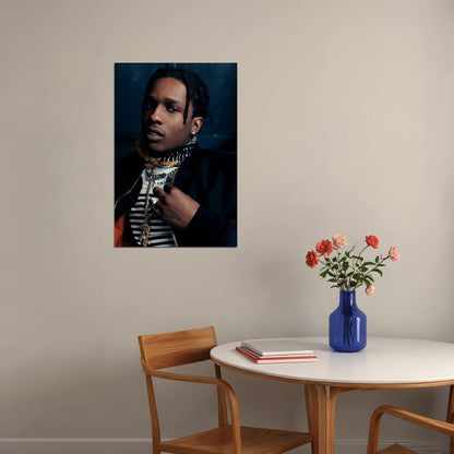 Asap Rocky Rap Cover Star Music Singer Poster Wall Art Print Home Wall Decor - xonomax