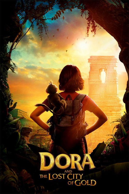 Dora And The Lost City Of Gold Movie James Bobin Family Poster Wall Art Print Home Wall Decor - xonomax