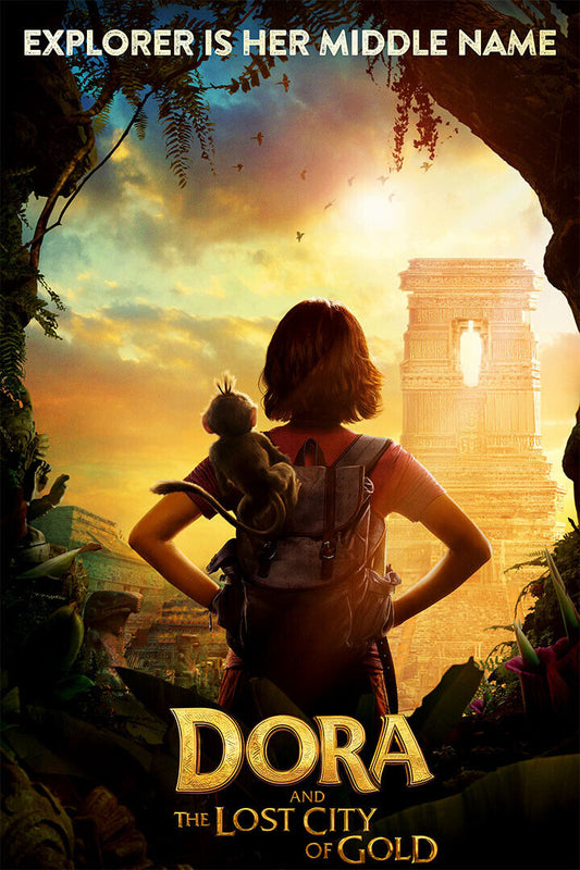 Dora And The Lost City Of Gold Movie James Bobin Poster Wall Art Print Home Wall Decor - xonomax