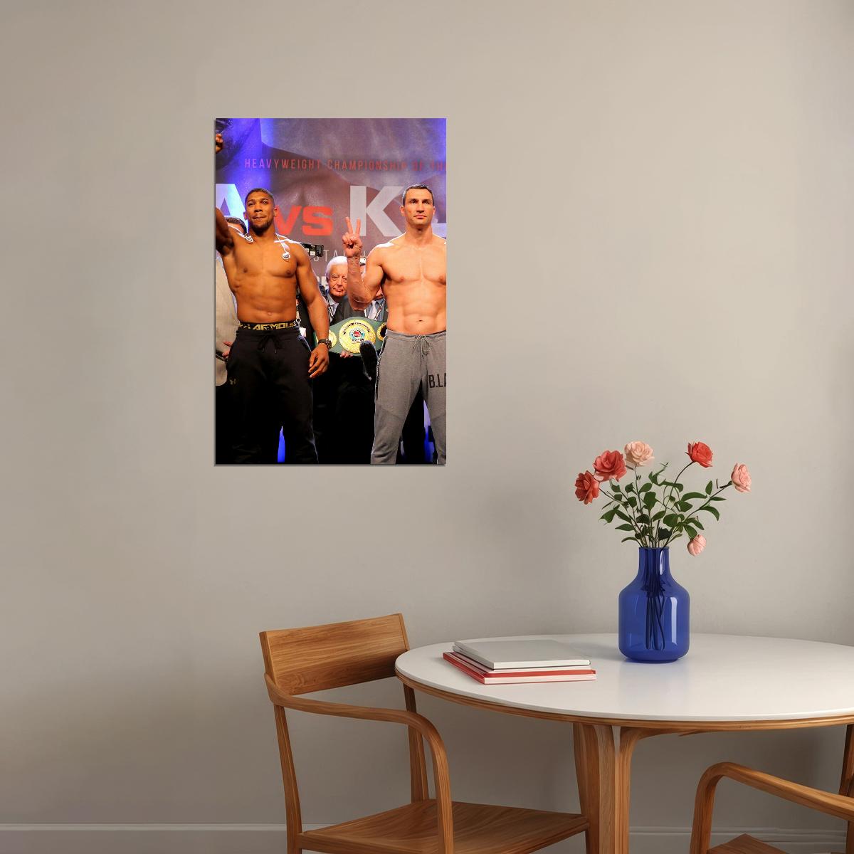 Anthony Joshua Klitschko Boxing Boxer Sport Star Poster Wall Art Print Home Wall Decor - xonomax