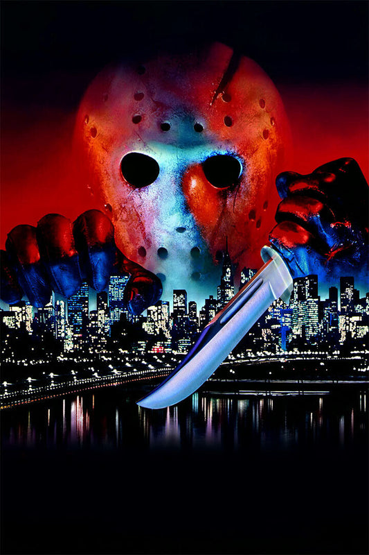 Jason Takes Manhattan Friday The 13th Horror Movie Poster Wall Art Print Home Wall Decor - xonomax