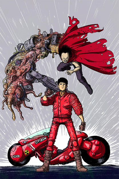 Akira Classic Anime Comic Cartoon Movie Action Poster Wall Art Print Home Wall Decor
