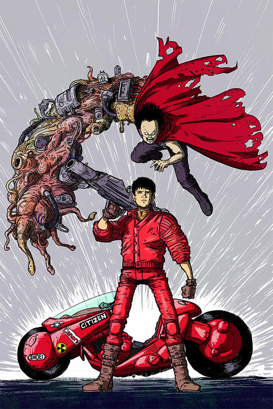 Akira Classic Anime Comic Cartoon Movie Action Poster Wall Art Print Home Wall Decor