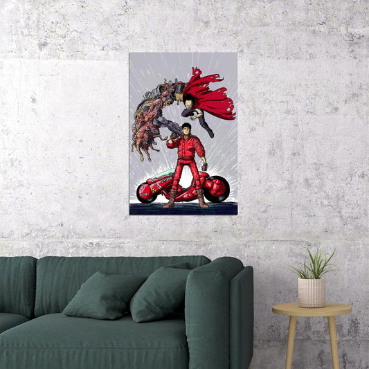 Akira Classic Anime Comic Cartoon Movie Action Poster Wall Art Print Home Wall Decor