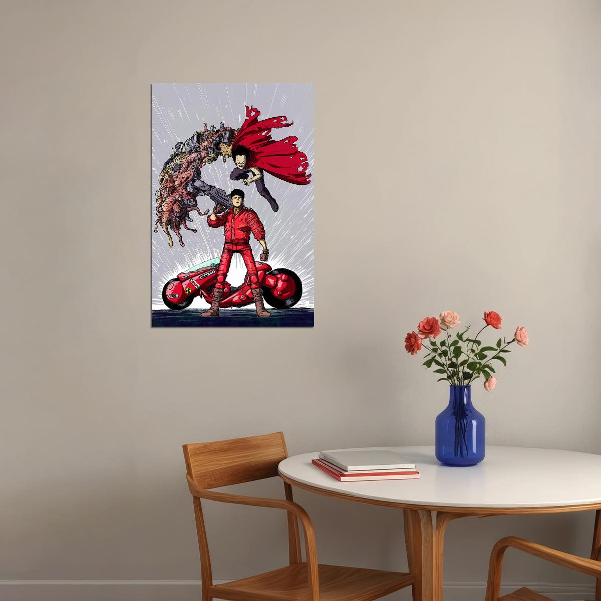 Akira Classic Anime Comic Cartoon Movie Action Poster Wall Art Print Home Wall Decor