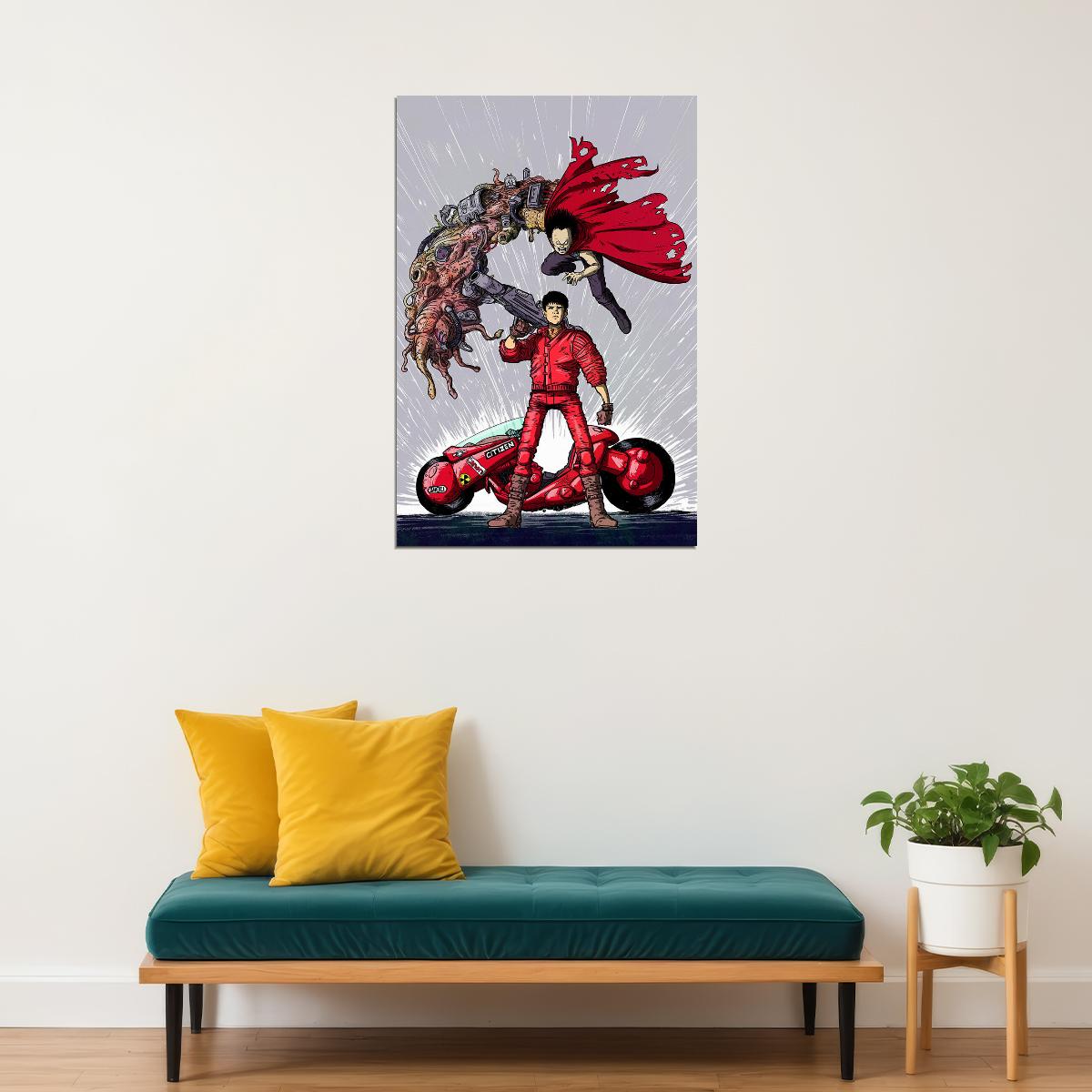 Akira Classic Anime Comic Cartoon Movie Action Poster Wall Art Print Home Wall Decor