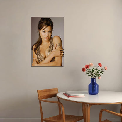 Angelina Jolie Hot Sexy Movie Star Actress Philanthropist Poster Wall Art Print Home Wall Decor - xonomax