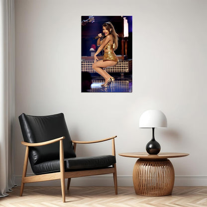 Ariana Grande Music Singer Star Sexy Girl Musician Poster Wall Art Print Home Wall Decor - xonomax