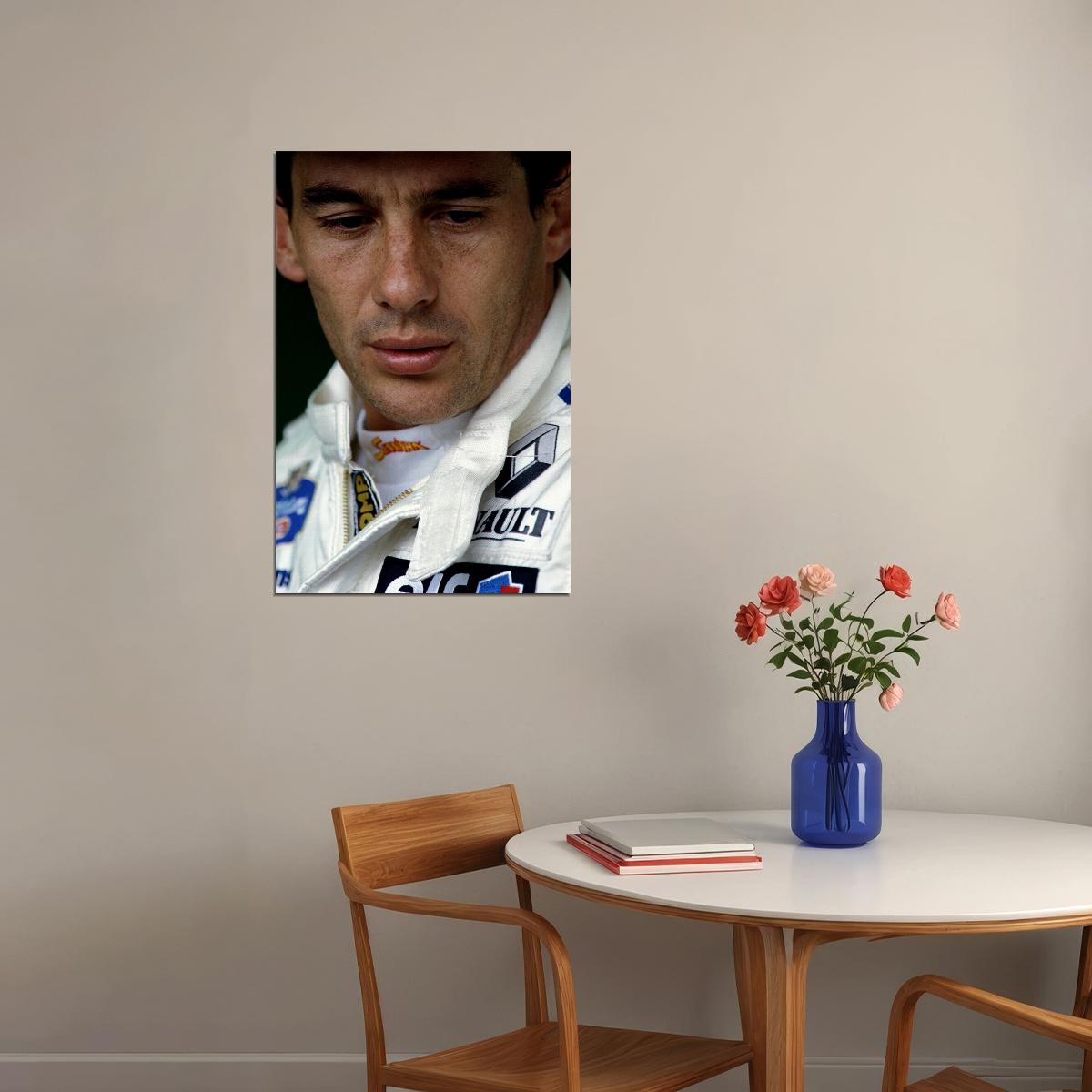 Ayrton Senna F1 Super Racing Car Super Star Poster Wall Art Print Home Wall Decor - xonomax