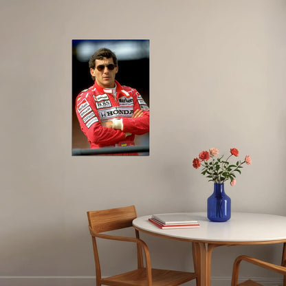 Ayrton Senna F1 Super Racing Car Super Star Race Driver Poster Wall Art Print Home Wall Decor - xonomax