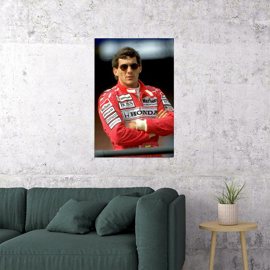 Ayrton Senna F1 Super Racing Car Super Star Race Driver Poster Wall Art Print Home Wall Decor - xonomax