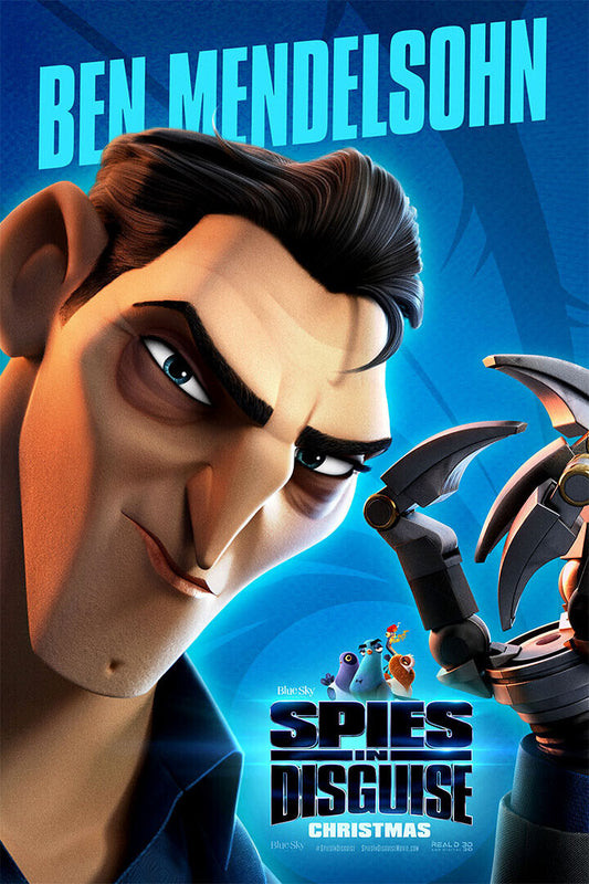 Spies In Disguise Will Smith 2019 Movie War Animation Poster Wall Art Print Home Wall Decor