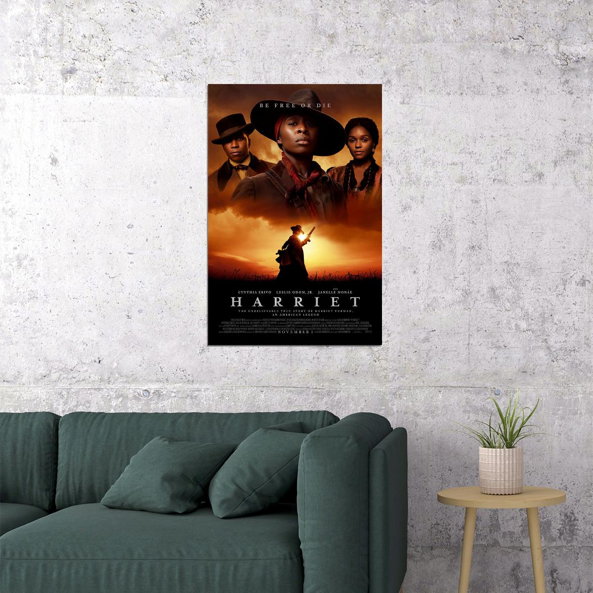 Harriet 2019 Movie Kasi Lemmons Harriet Tubman Poster Wall Art Print Home Wall Decor - xonomax
