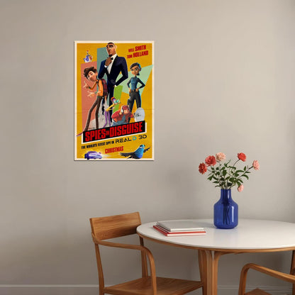Spies In Disguise Movie 2019 Will Smith Animation Poster Wall Art Print Home Wall Decor - xonomax