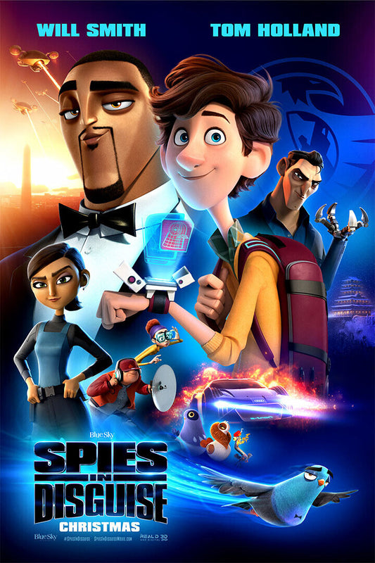 Spies In Disguise Movie 2019 Will Smith War Animation Poster Wall Art Print Home Wall Decor - xonomax