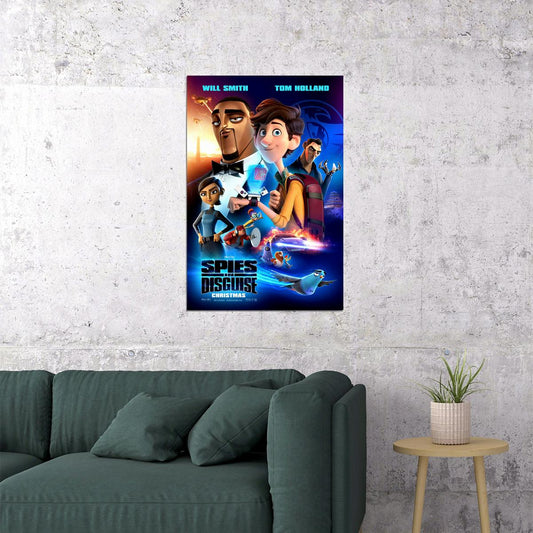 Spies In Disguise Movie 2019 Will Smith War Animation Poster Wall Art Print Home Wall Decor - xonomax
