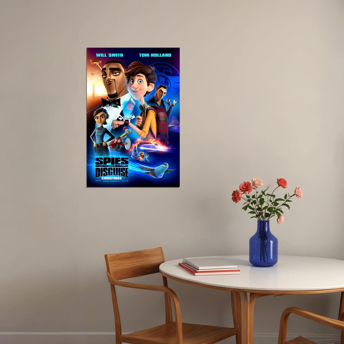 Spies In Disguise Movie 2019 Will Smith War Animation Poster Wall Art Print Home Wall Decor - xonomax
