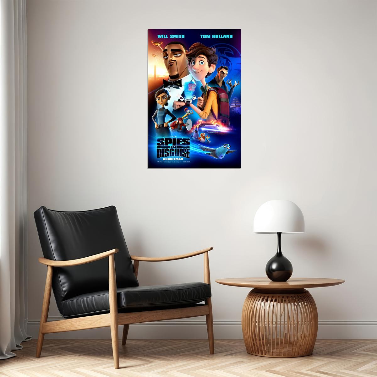 Spies In Disguise Movie 2019 Will Smith War Animation Poster Wall Art Print Home Wall Decor - xonomax