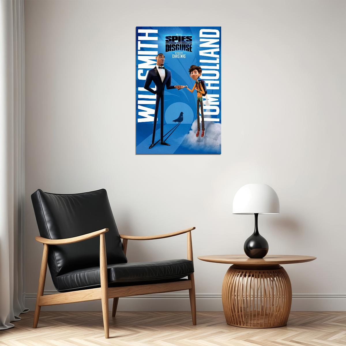 Spies In Disguise Movie 2019 Will Smith Animation Action Poster Wall Art Print Home Wall Decor - xonomax