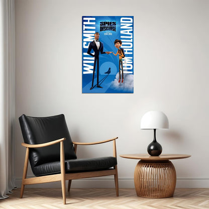 Spies In Disguise Movie 2019 Will Smith Animation Action Poster Wall Art Print Home Wall Decor - xonomax