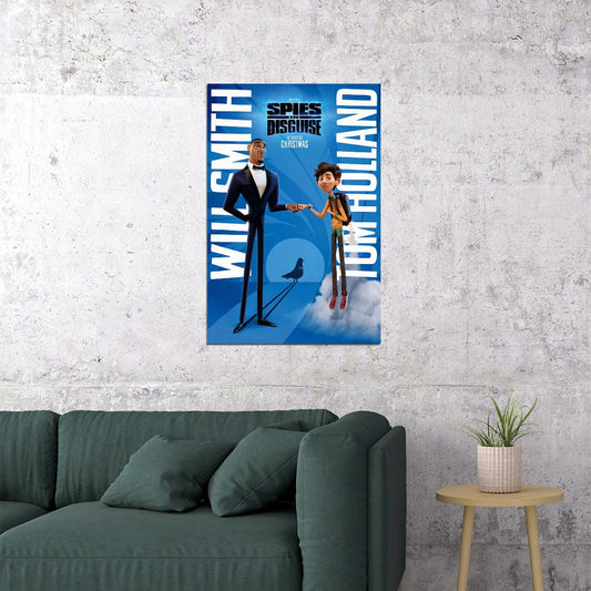 Spies In Disguise Movie 2019 Will Smith Animation Action Poster Wall Art Print Home Wall Decor - xonomax