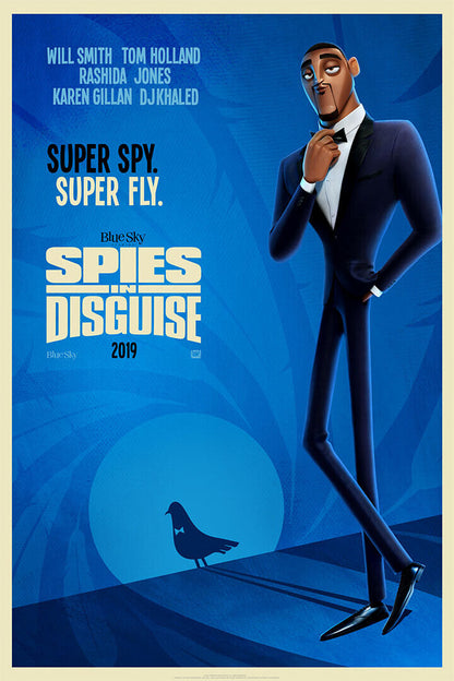 Spies In Disguise Movie 2019 Will Smith Animation Poster Wall Art Print Home Wall Decor - xonomax