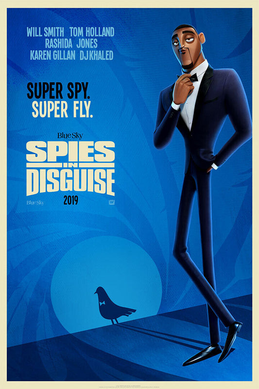 Spies In Disguise Movie 2019 Will Smith Animation Poster Wall Art Print Home Wall Decor - xonomax