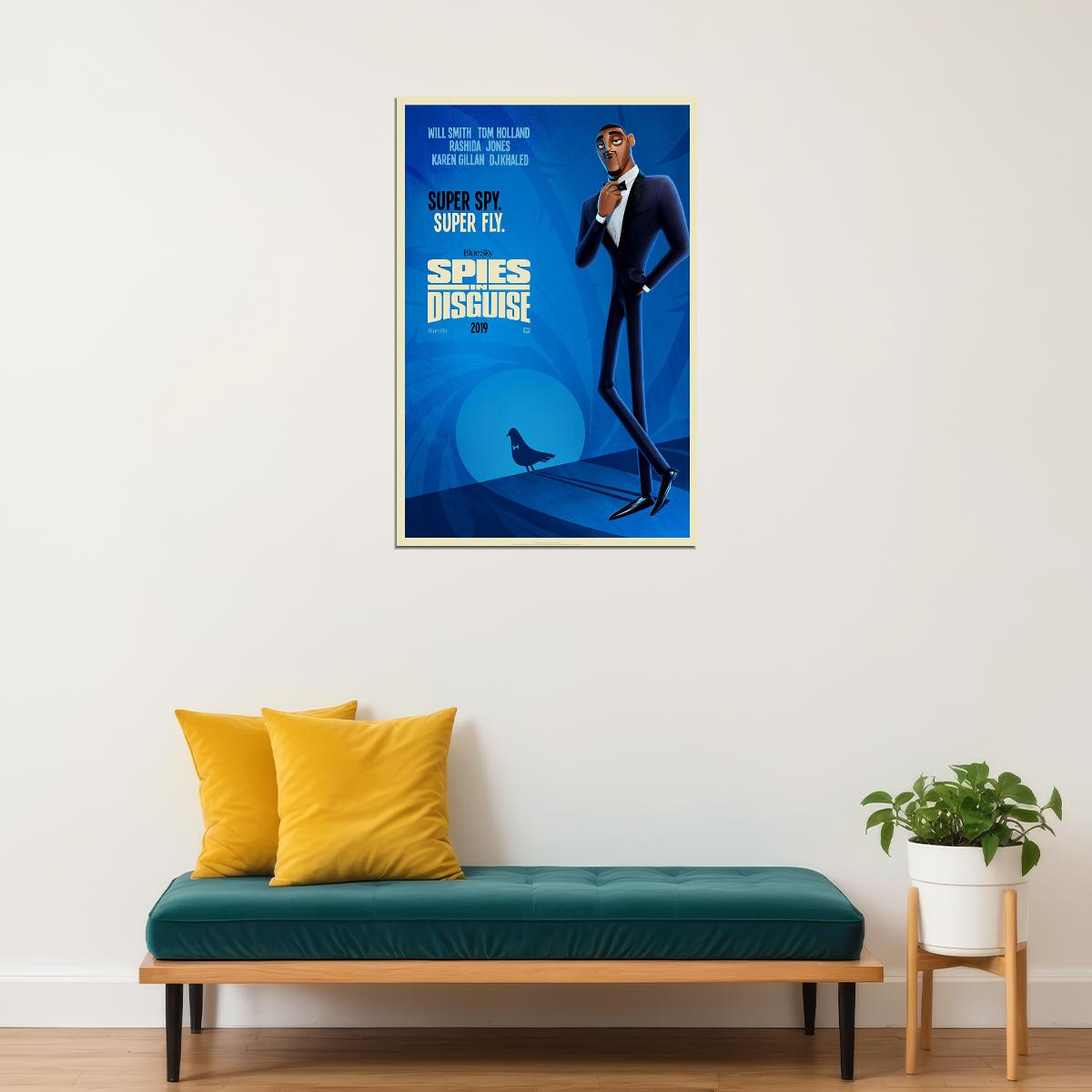 Spies In Disguise Movie 2019 Will Smith Animation Poster Wall Art Print Home Wall Decor - xonomax
