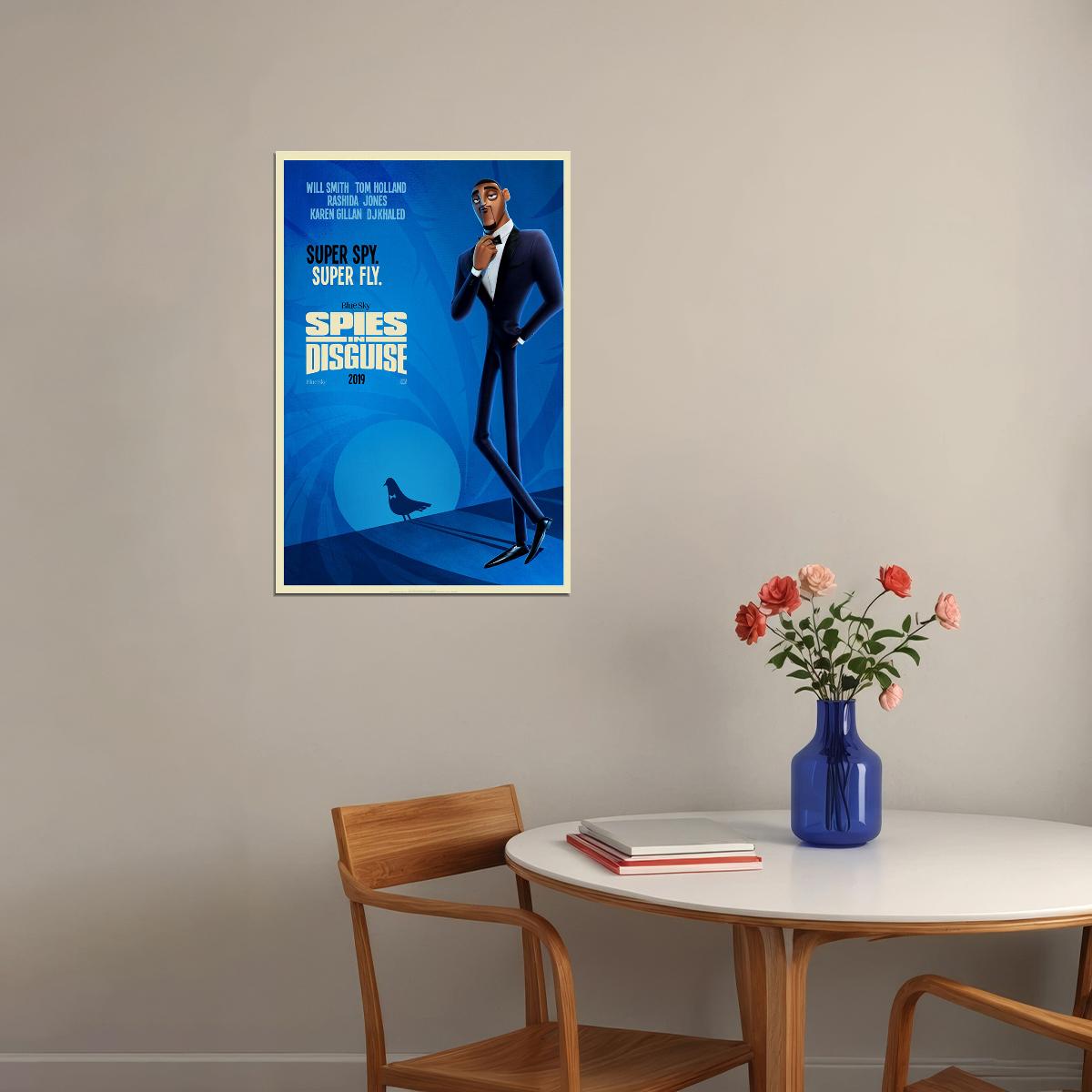 Spies In Disguise Movie 2019 Will Smith Animation Poster Wall Art Print Home Wall Decor - xonomax