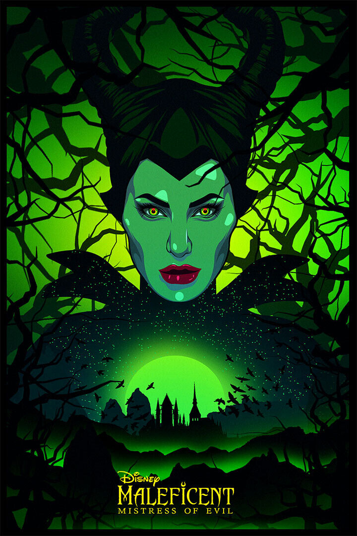 Maleficent Mistress Of Evil Movie 2020 Film Poster Wall Art Print Home Wall Decor - xonomax